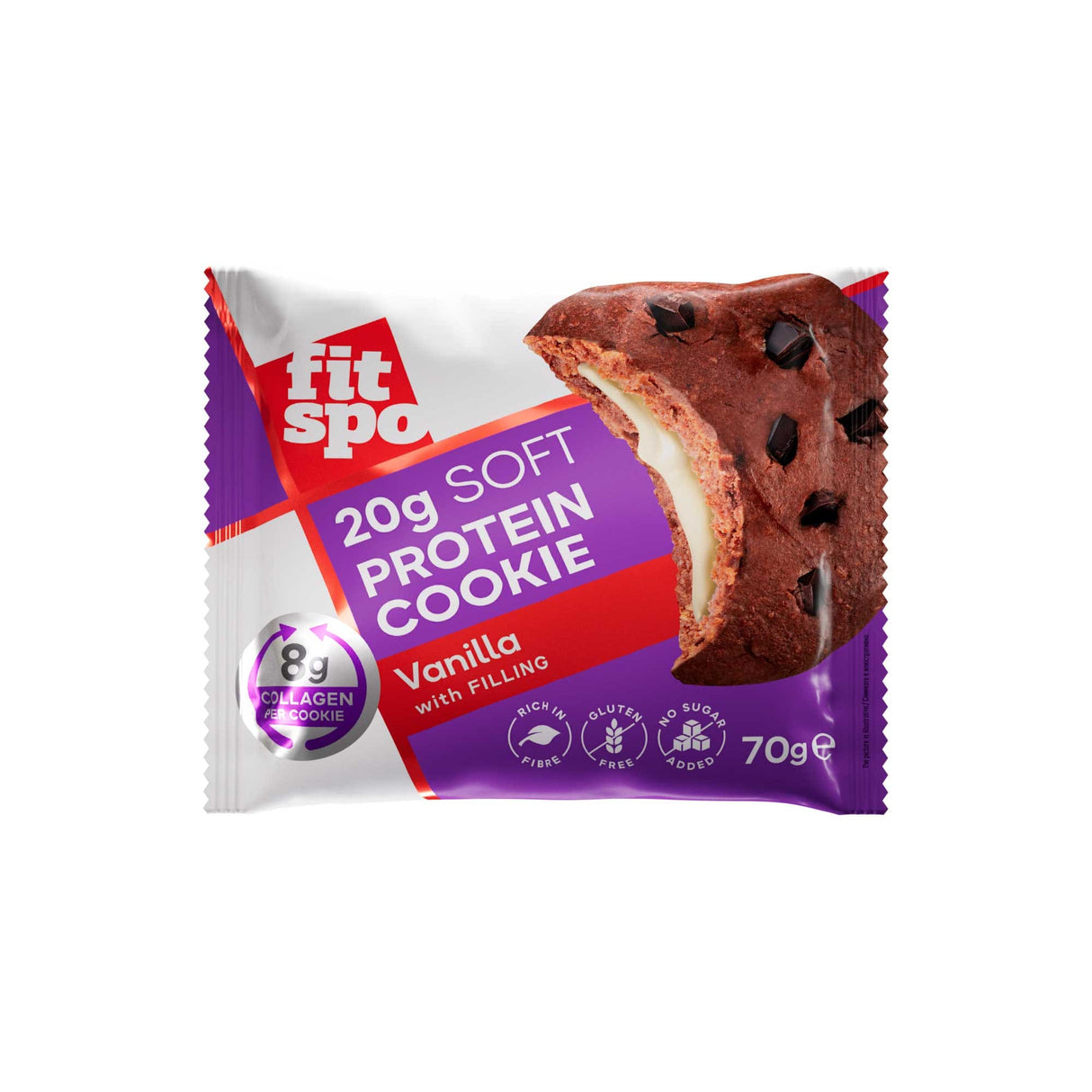 Soft Protein Cookie | with 8g Collagen & No Added Sugar - 70 грама - Feel You