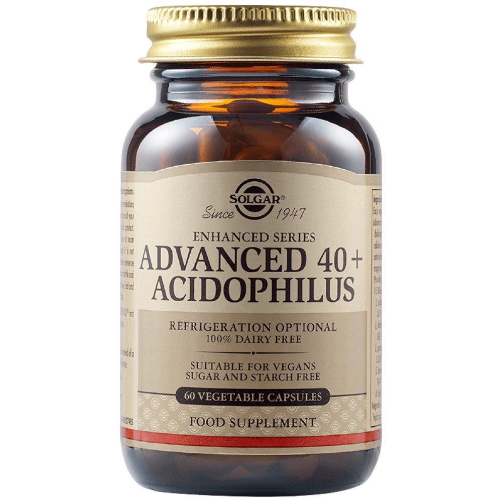 Solgar Advanced 40+ Acidophilus - 60 капсули - Feel You