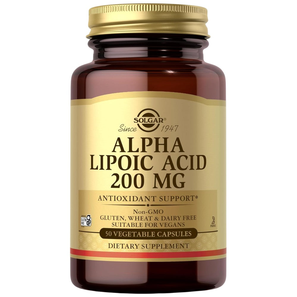 Solgar Alpha Lipoic Acid 200 mg - 50 капсули - Feel You