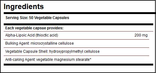 Solgar Alpha Lipoic Acid 200 mg - 50 капсули - Feel You