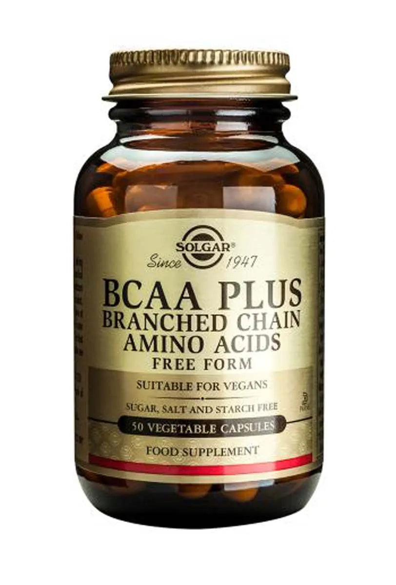 Solgar BCAA Plus Аминокиселини с разклонени вериги х 50 капсули - Feel You