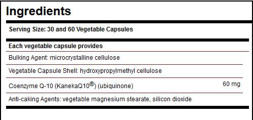 Solgar Coenzyme Q10 60 mg - 30 капсули - Feel You