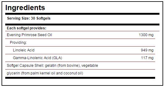Solgar Evening Primrose Oil 1300 mg - 30 Гел капсули - Feel You