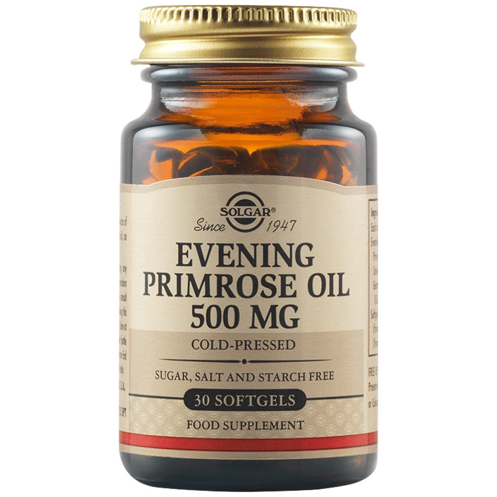 Solgar Evening Primrose Oil 500 mg/ Cold Pressed - 30 Гел капсули - Feel You