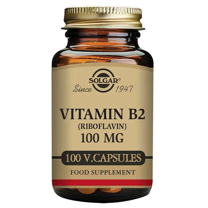 Solgar Vitamin B2 Riboflavin 100mg 100 Capsules - Feel You