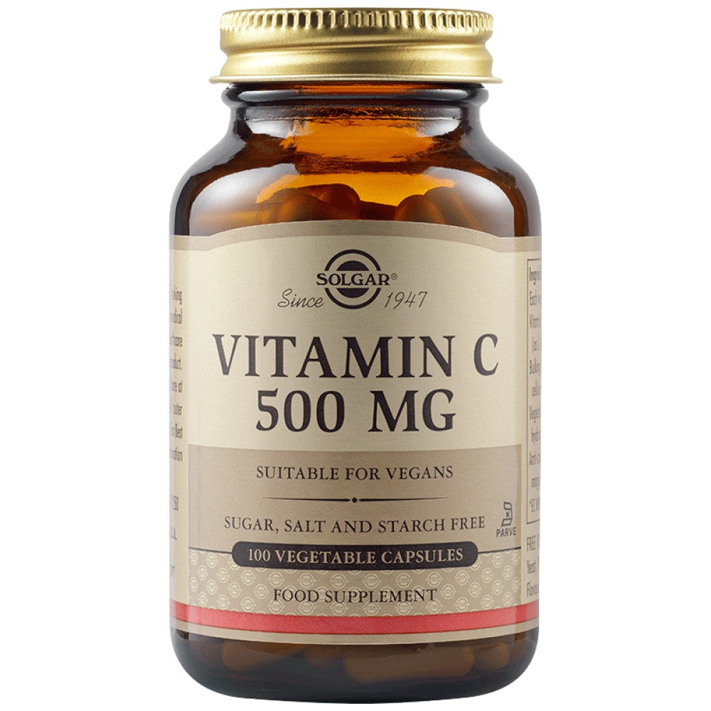 Solgar Vitamin C 500 mg with Rose Hips - 100 Таблетки - Feel You