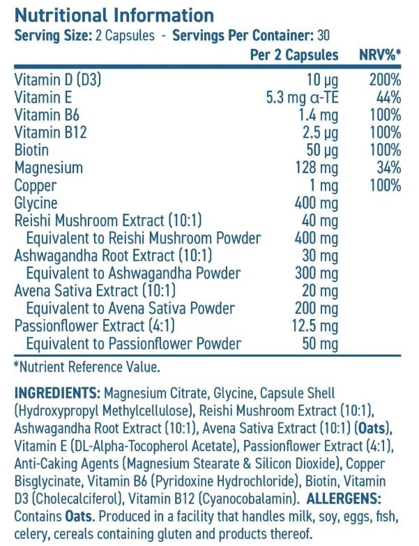 Solutions Relax & Calm | with Reishi & Ashwagandha - 60 капсули - Feel You