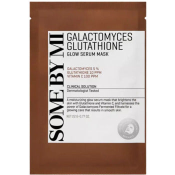 Some By Mi - GALACTOMYCES GLUTATHIONE Glow Serum Mask - Rozjasňující plátýnková maska pro citlivou a suchou pleť - 22.0g - Feel You