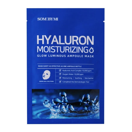 Some By Mi - Hyaluron Moisturizing - Glow Luminous Ampoule Mask - Moisturizing Sheet Mask - 25g - Feel You