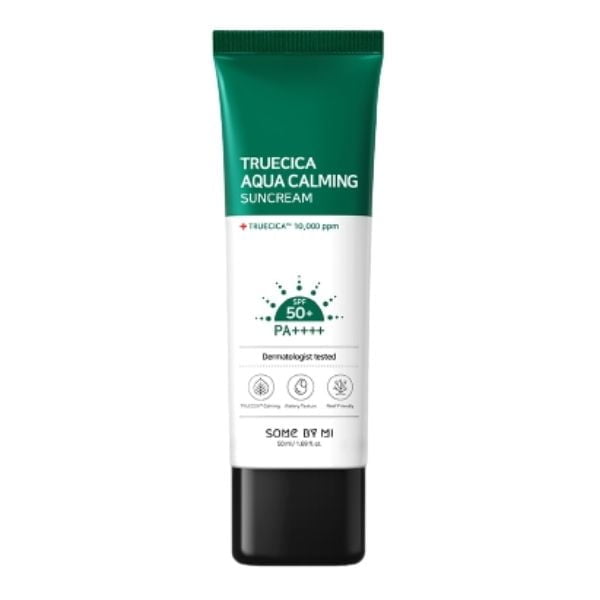 Some By Mi - Truecica Aqua Calming Suncream SPF50+/PA++++ - Soothing Sunscreen Cream - 50ml - Feel You