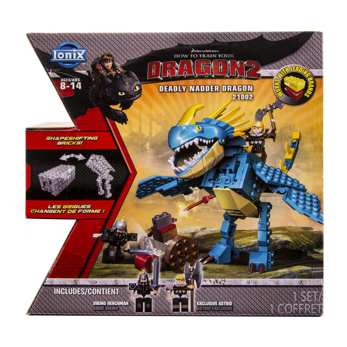 Spin Master, Ionix, How To Train Your Dragon 2 - Deadly Nadder Dragon, Construction Set, 21002, For Boys, 8 - 14 years, 121 pcs - Feel You