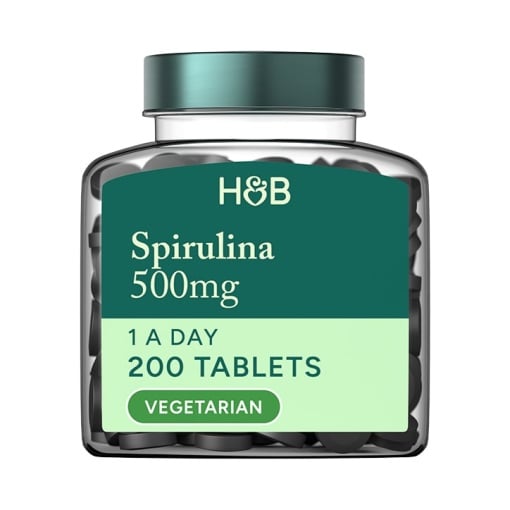 Спирулина (Spirulina) 500мг 200 таблетки, H&B - Feel You