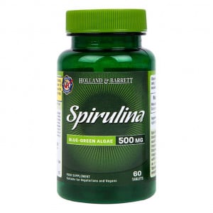 Спирулина (Spirulina) 500мг 60 таблетки, H&B - Feel You