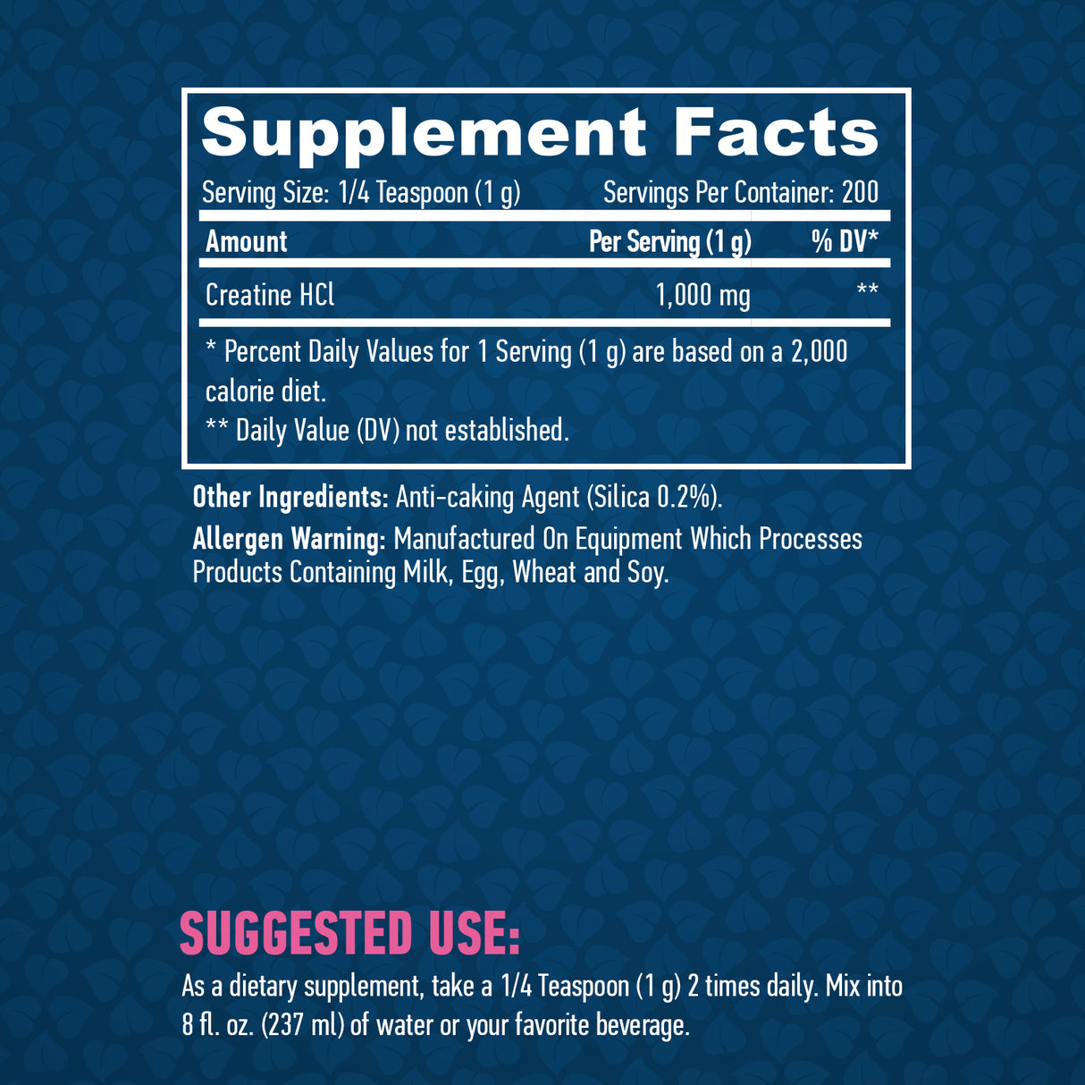 Sports Creatine HCL / 200 g - Feel You