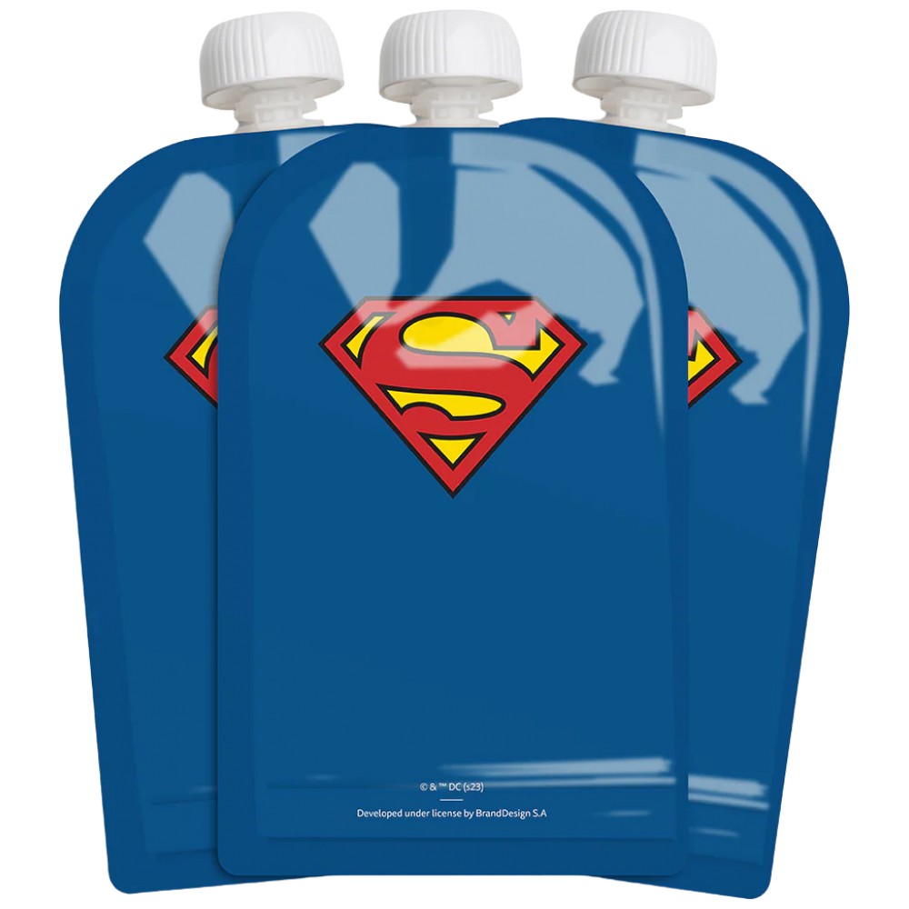 Squeeze Bag 180 ml / Superman - 3 бр. - Feel You