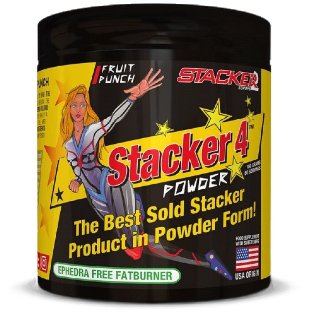 Stacker 4 Powder | Thermogenic Fat Burner - 150 грама - Feel You
