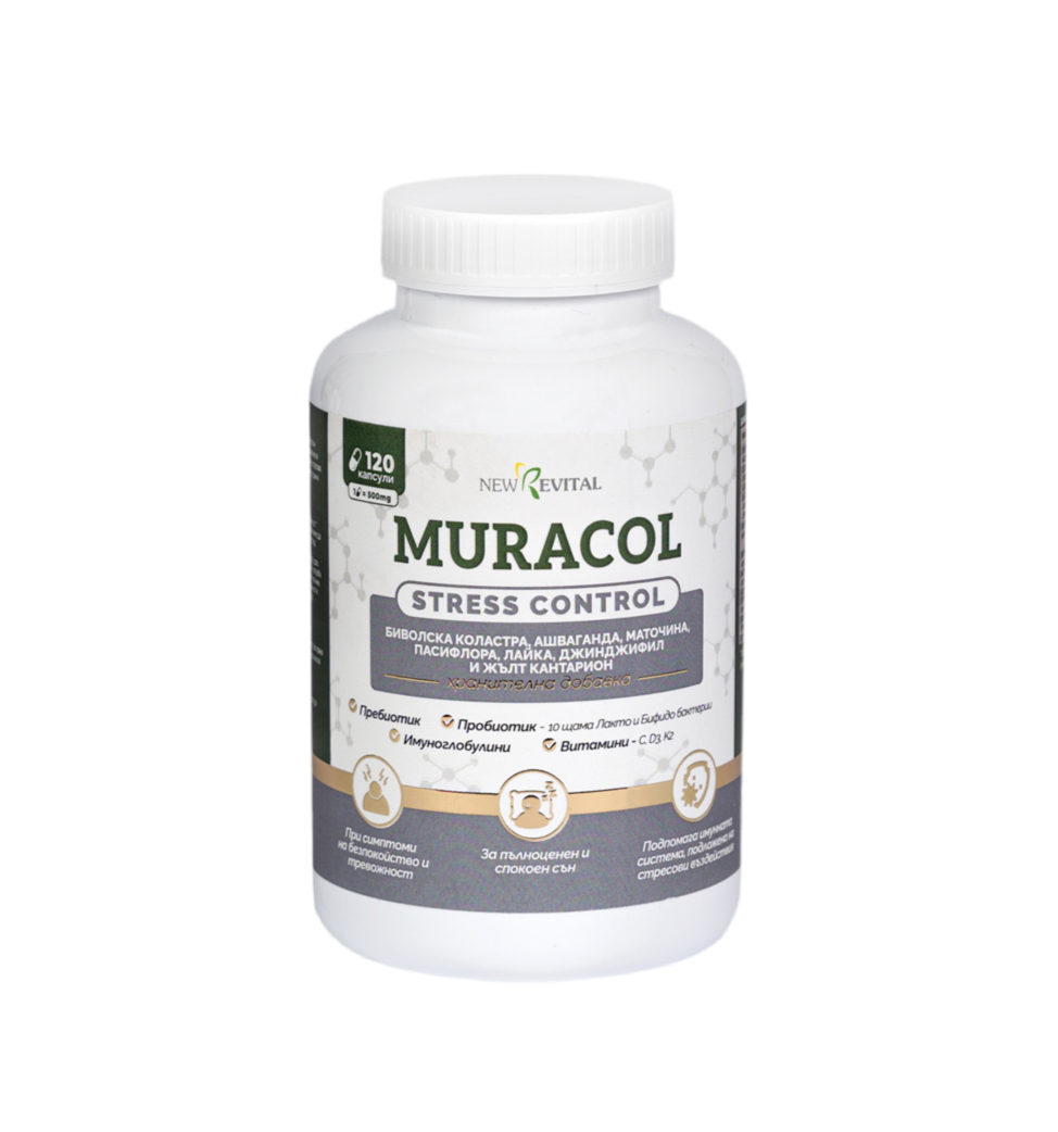 Stress Control 120 капсули (Ашваганда, Пасифлора, Коластра) - Feel You