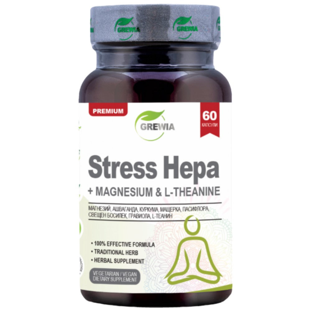 Stress Hepa | Magnesium & L-Theanine - 60 капсули - Feel You