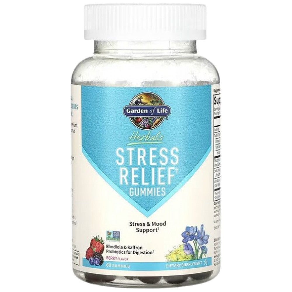 Stress Relief Gummies | with Rhodiola & Saffron - 60 желирани бонбони - Feel You