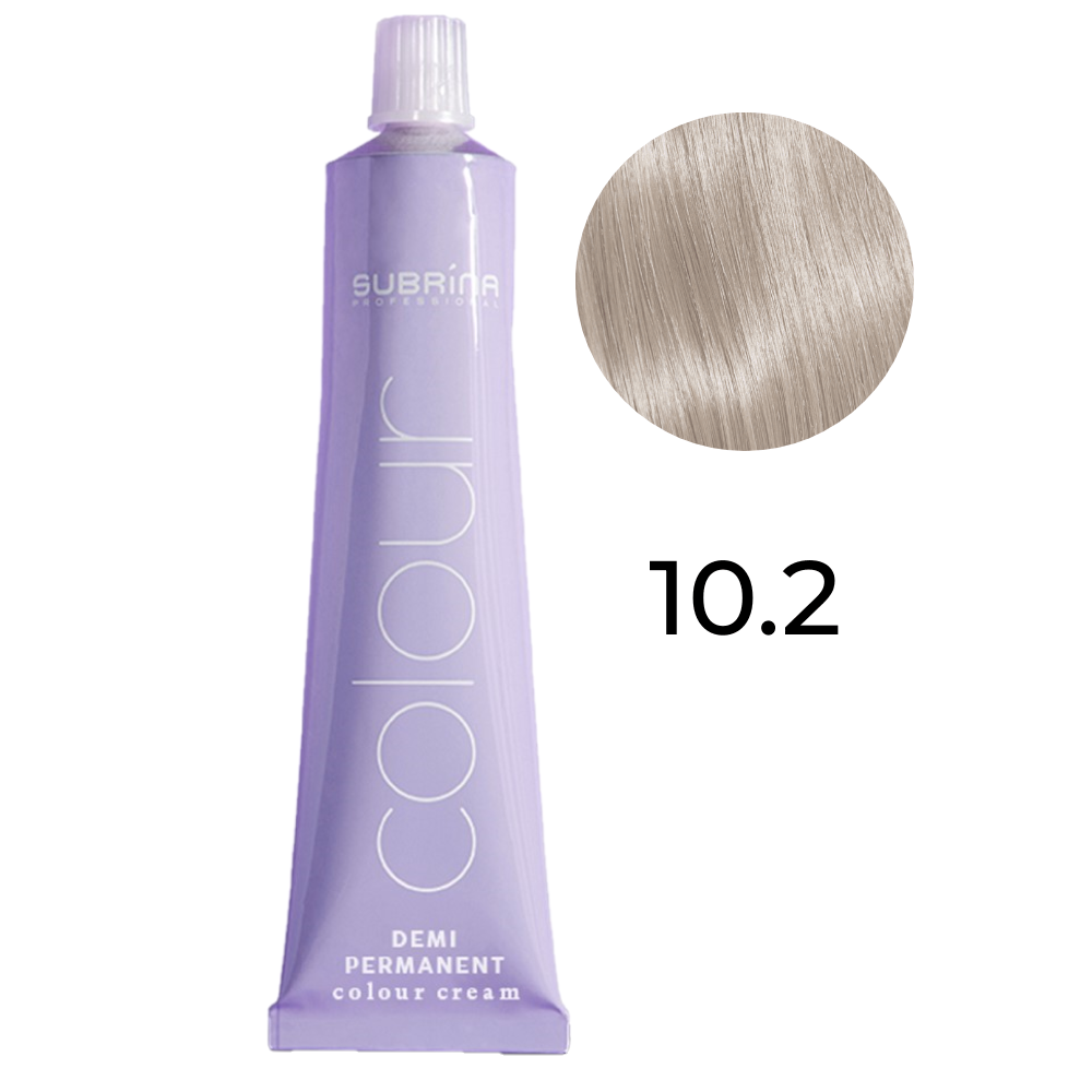 Subrina Professional, Demi Permanent Colour, Demi-Permanent Hair Dye, 10/2 Pearl Blonde, 60 ml - Feel You