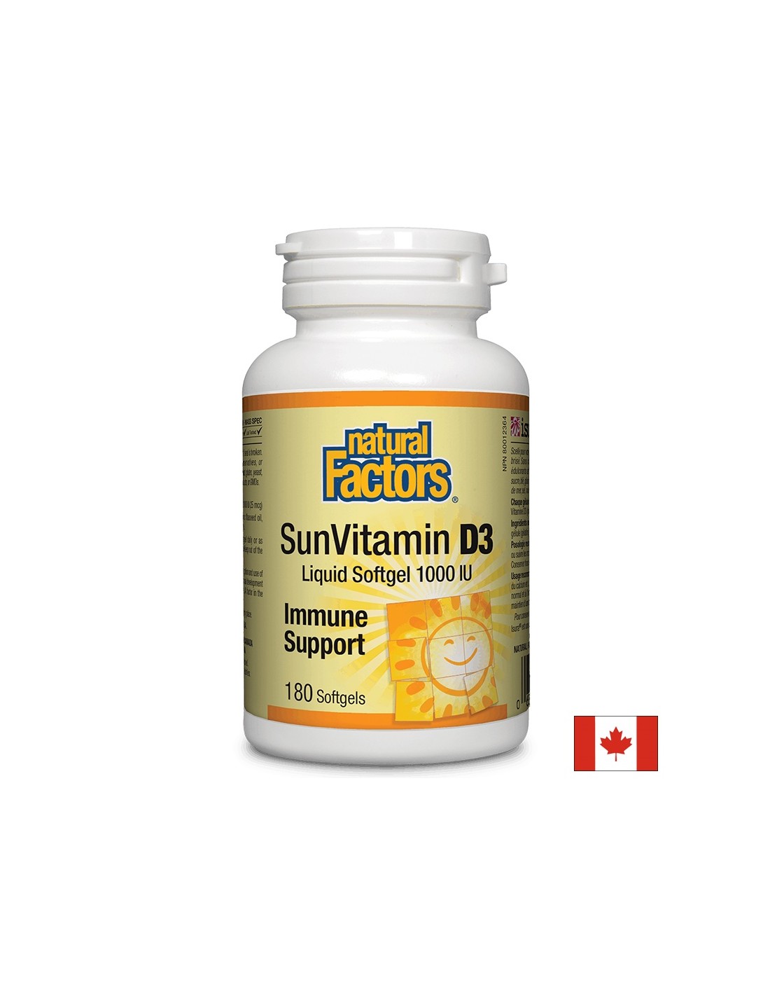 SunVitamin D3 1000 IU - 180 Гел капсули - Feel You