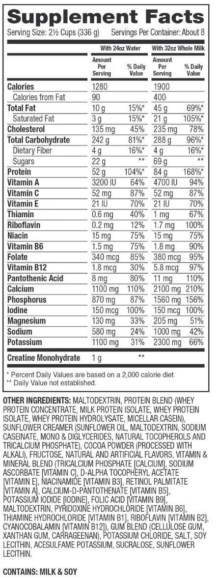 Super Mass Gainer with Creapure - 2943 грама - Feel You
