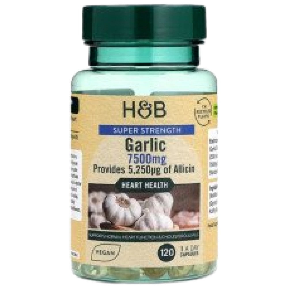 Super Strength Odourless Garlic - 120 капсули - Feel You