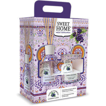 Sweet Home Collection - Elderberry Flowers Set - Aroma diffuser and candle gift set - Feel You