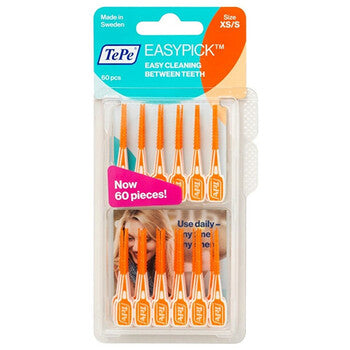 TePe - Easypick XS/S Orange ( 60 pcs ) - rubber interdental picks - 0.0ks - Feel You