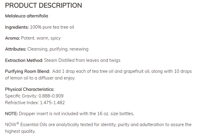 Масло от чаено дърво - Tea Tree Oil - 59 ml - Feel You