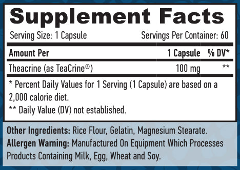 Teacrine 100 mg / 60 Caps - Feel You