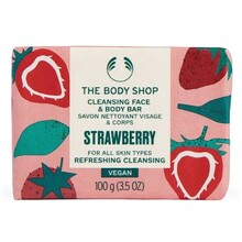 The Body Shop - Strawberry Cleansing Face & Body Bar - 100.0g - Feel You
