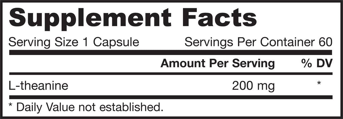 Theanine 200 mg - 60 капсули - Feel You