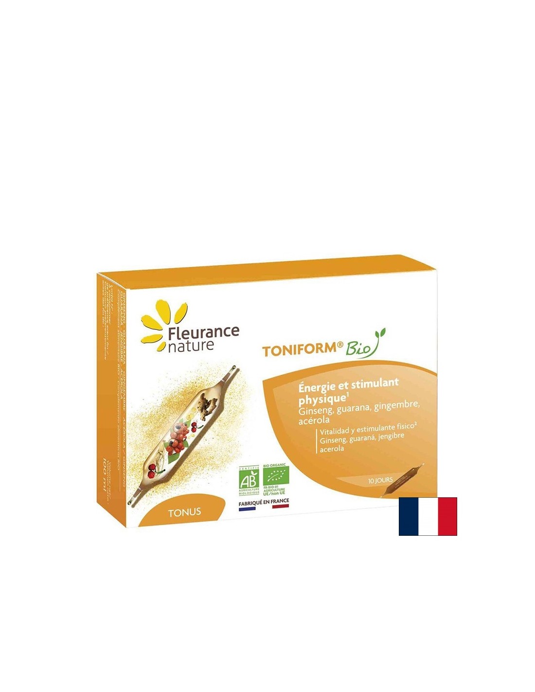 Тонус и Енергия - Toniform Био, 10 ампули за пиене Fleurance Nature - Feel You