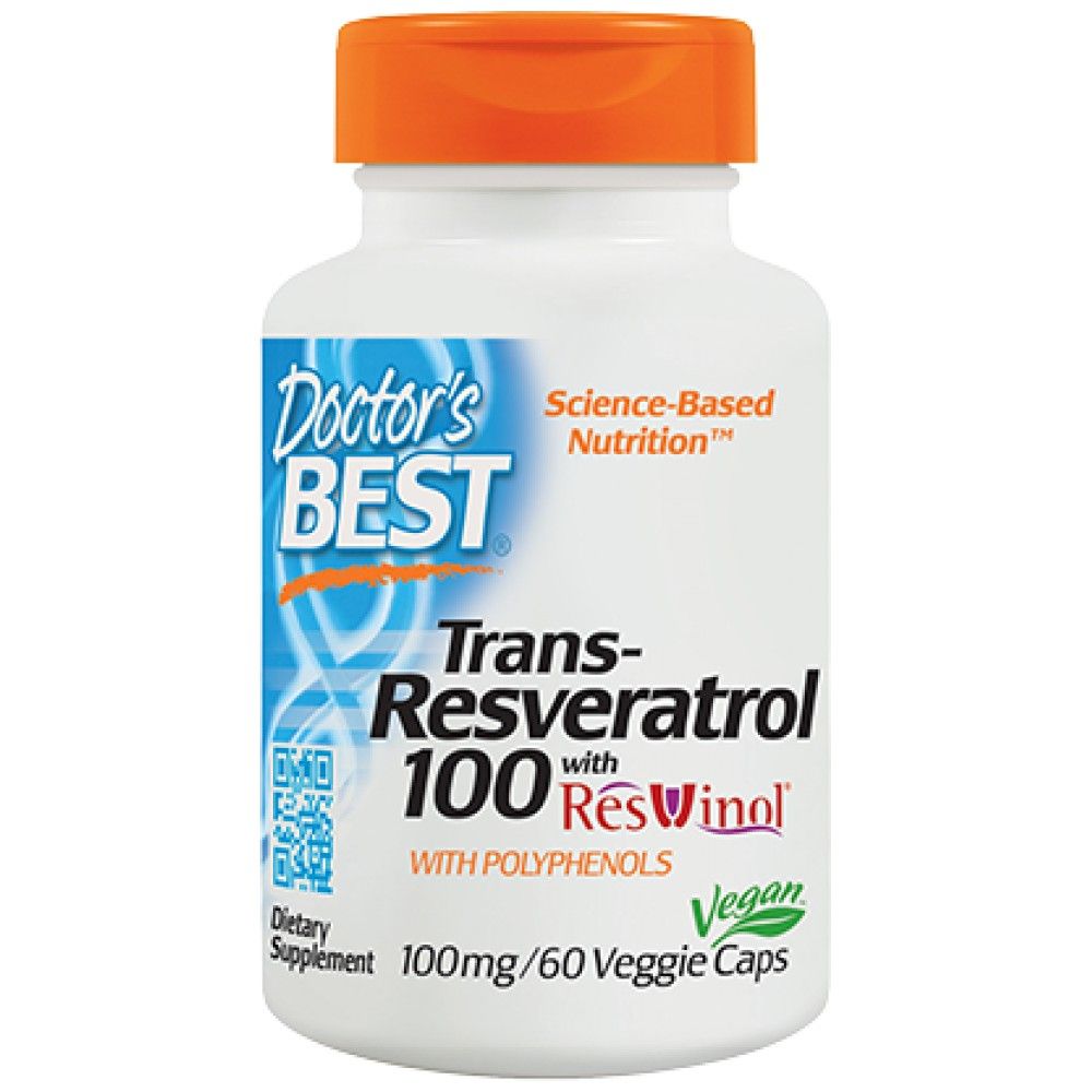 Trans-Resveratrol 100 mg | with ResVinol-25 - 60 капсули - Feel You
