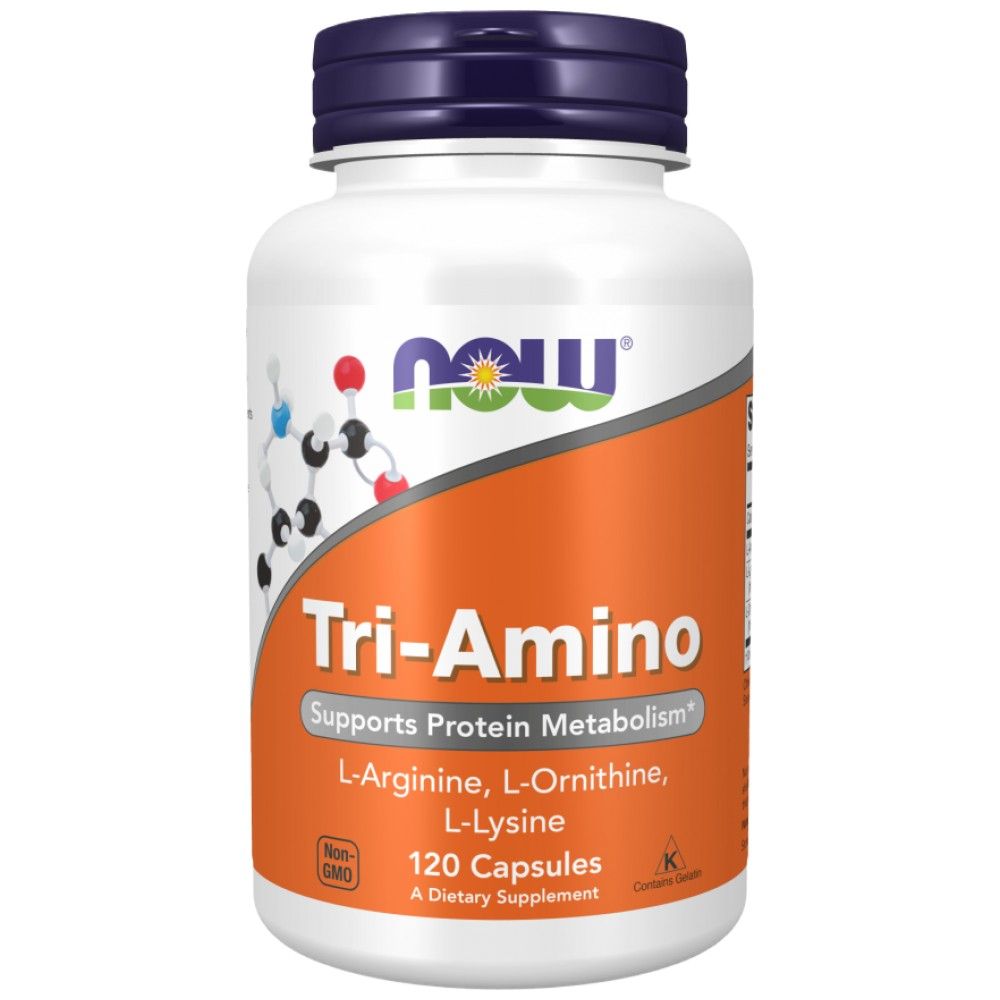 Tri-Amino / L-Arginine L-Ornithine L-Lysine - 120 капсули - Feel You