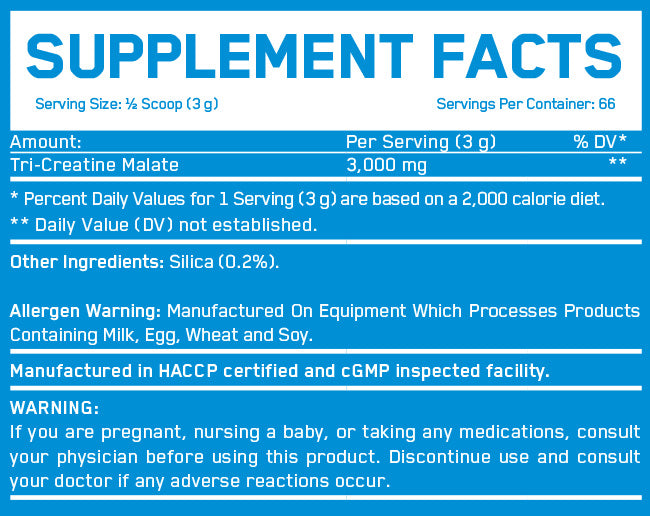 Tri-Creatine Malate 3000 - 200 грама - Feel You