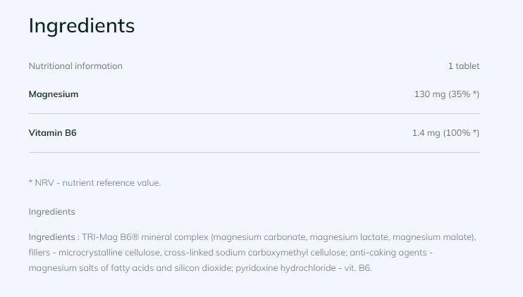 Tri-Mag B6 30 Tabs OLIMP - Feel You