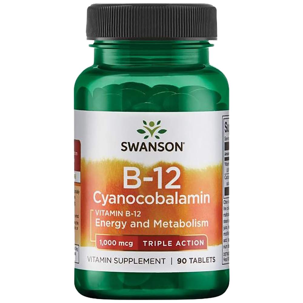Triple Action B-12 1000 mcg - 90 Таблетки - Feel You
