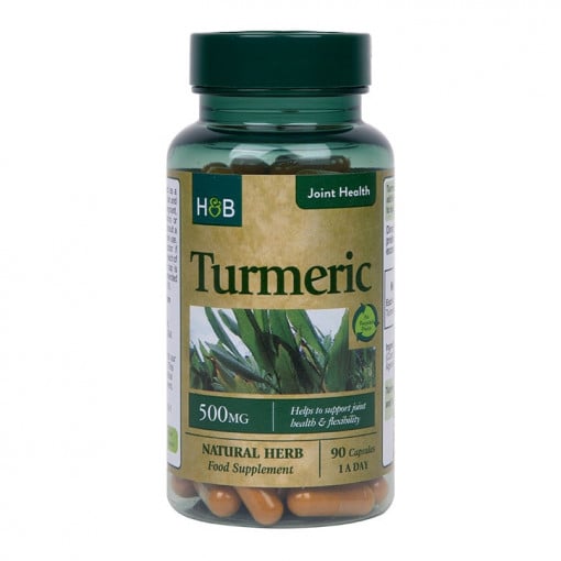Куркума (Turmeric) 500мг 90 капсули, H&B - Feel You