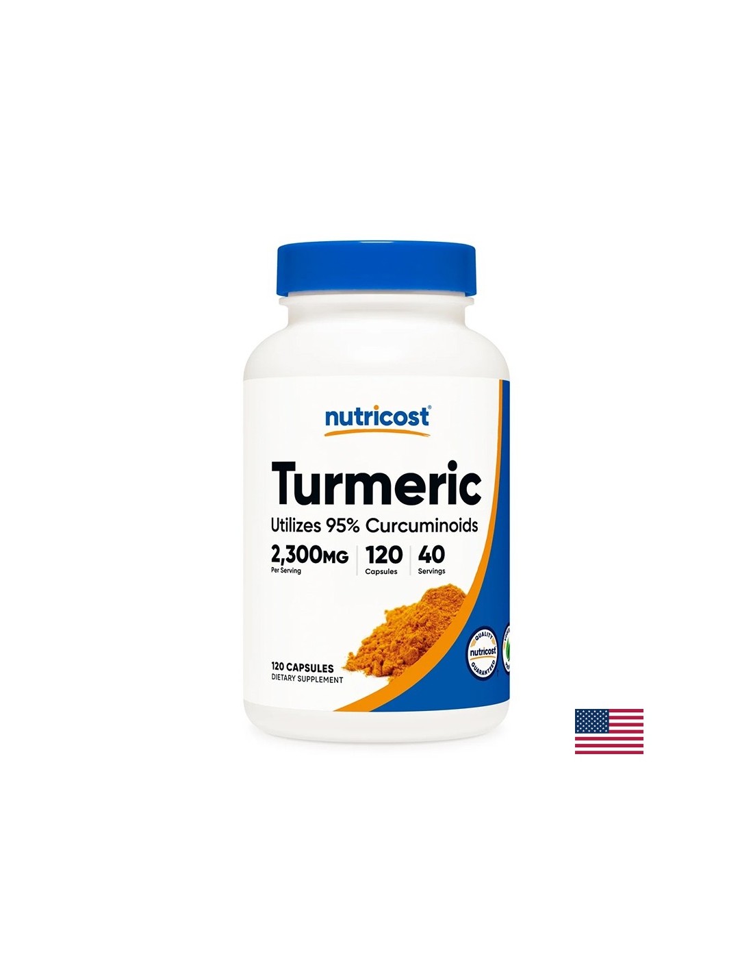 Кости и стави - Turmeric Куркума 766 mg + Черен пипер 5 mg, 120 капсули - Feel You