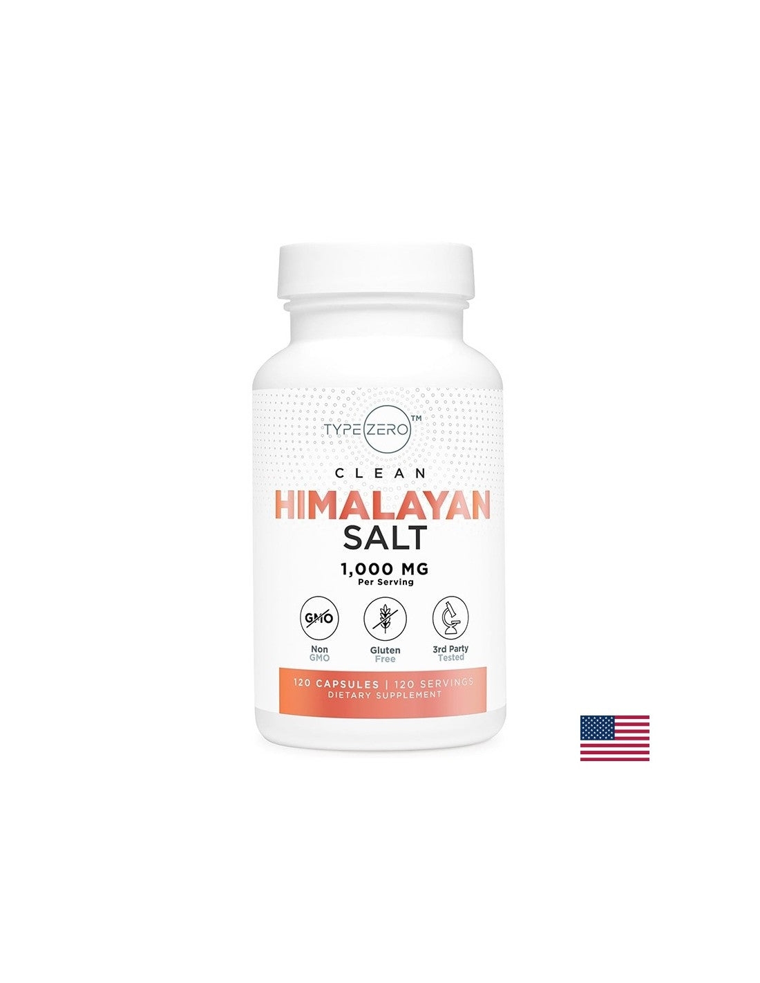 Електролитен баланс - Натрий (Хималайска розова каменна сол) TypeZero™, 320 mg - Feel You