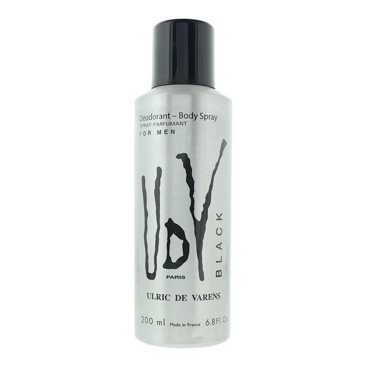 Ulric De Varens, Black, Deodorant Spray, For Men, 200 ml - Feel You