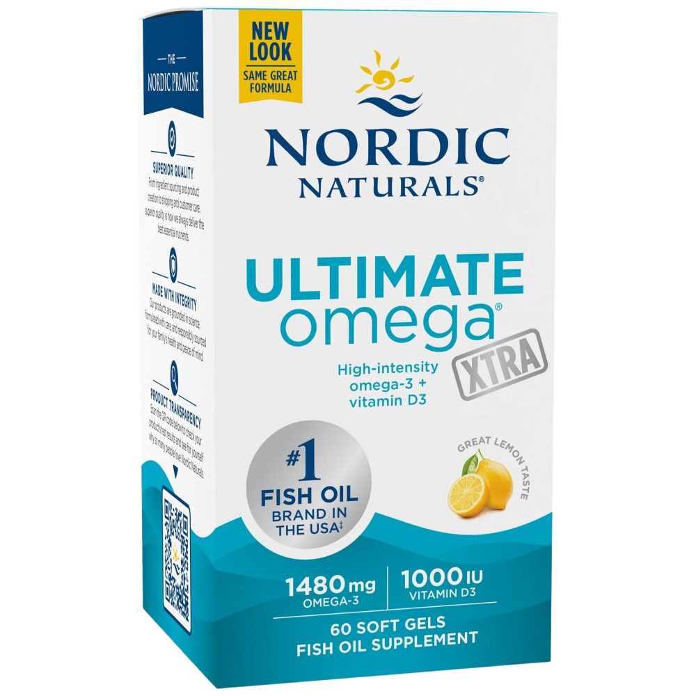 Ultimate Omega Xtra | With Vitamin D3 - 60 Гел капсули - Feel You
