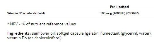 UltraVit Vitamin D3 4000 / 120 Softgels - Feel You