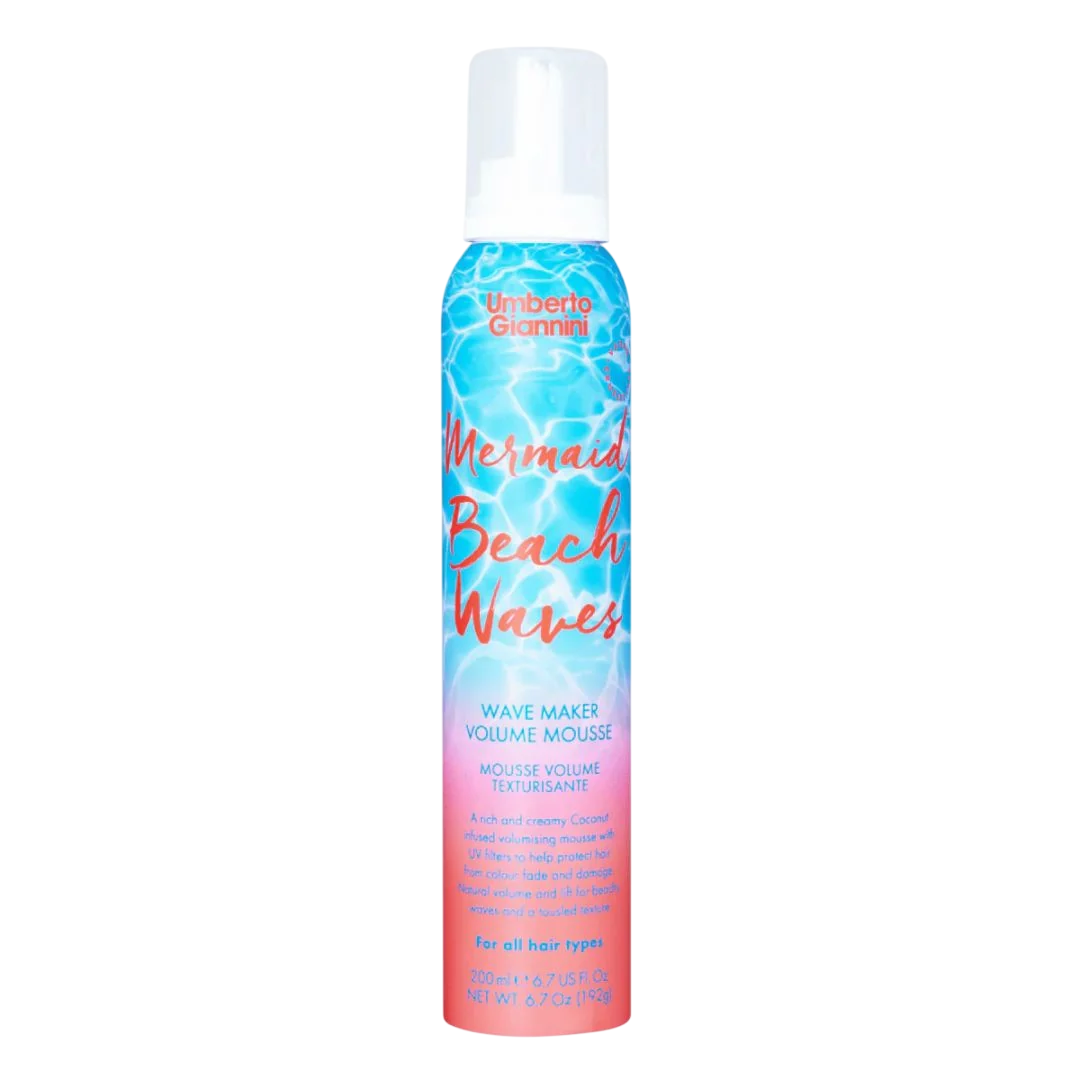Umberto Giannini, Mermaid Beach Waves, Hair Styling Mousse, Volumising & Texturising, Light, 200 ml - Feel You