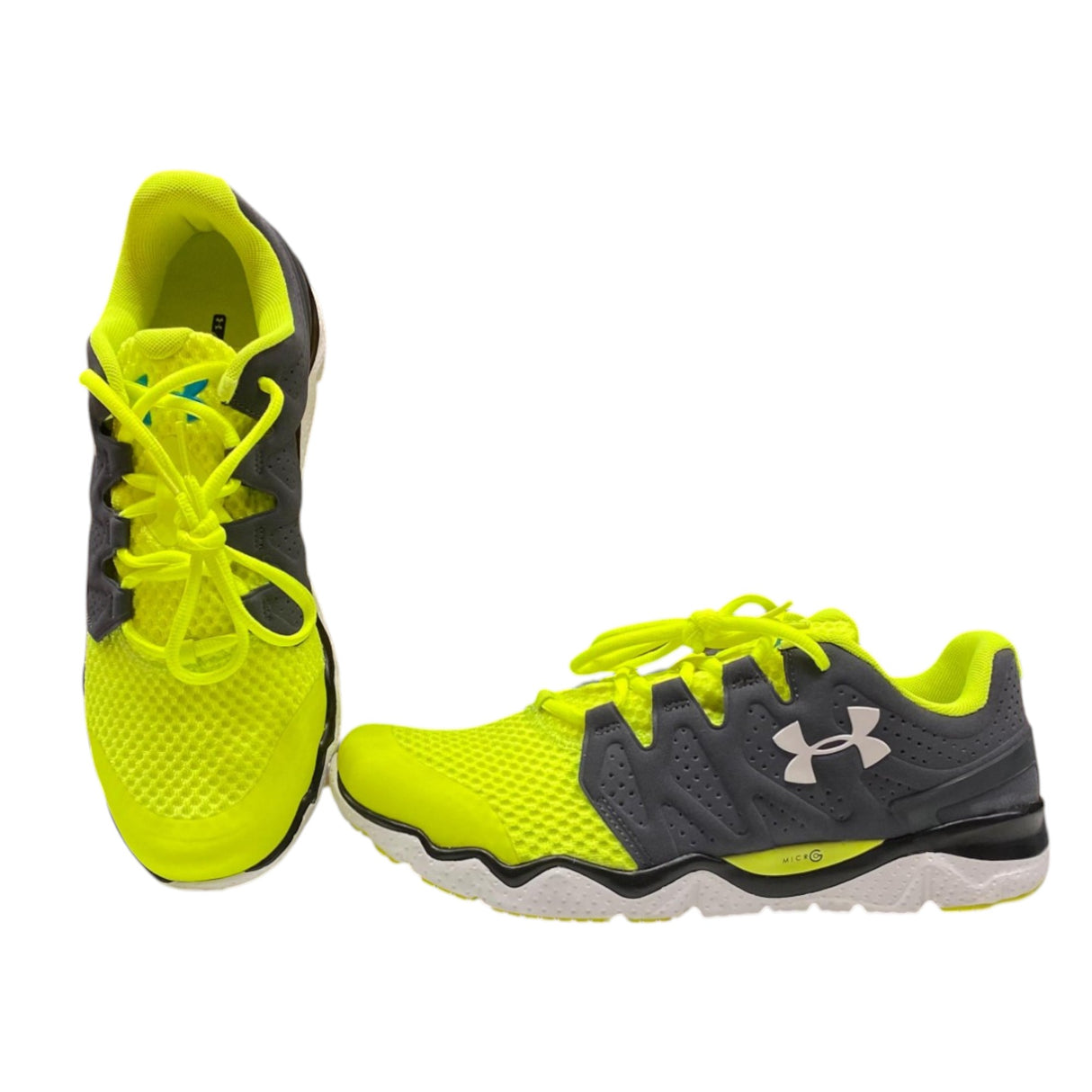 Under Armour, Micro G Optimum, Sport Shoes, Grey/Neon, For Men, 8/42.5 - Feel You