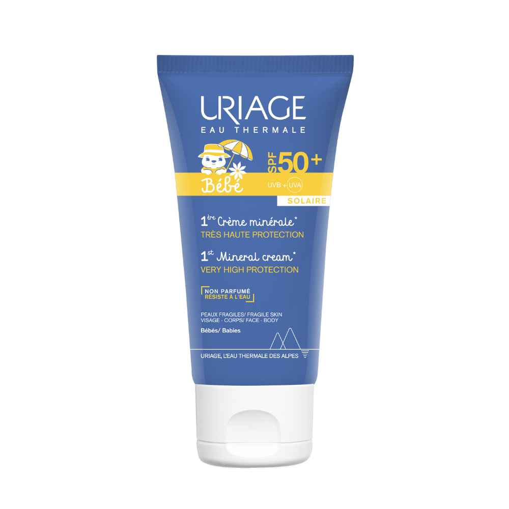 Uriage, 1er Bebe, Sun Protection, Sunscreen Cream, For Face & Body, SPF 50+, 50 ml - Feel You