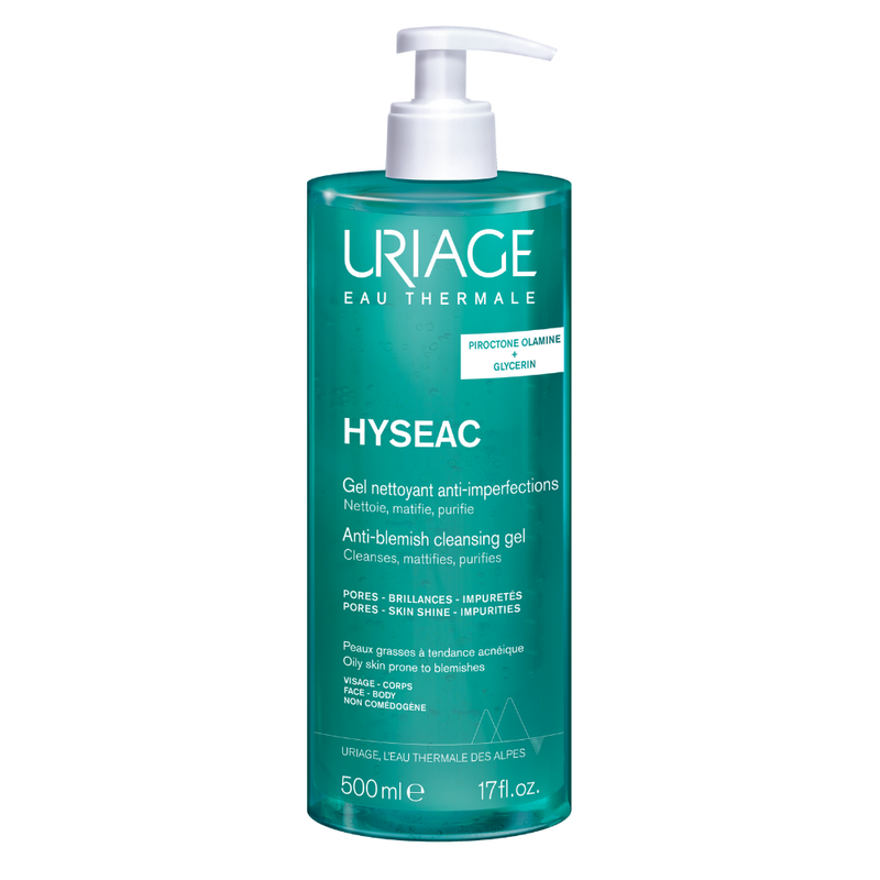Uriage, Hyseac, Anti-Blemish, Cleansing Gel, For Face, 500 ml - Feel You