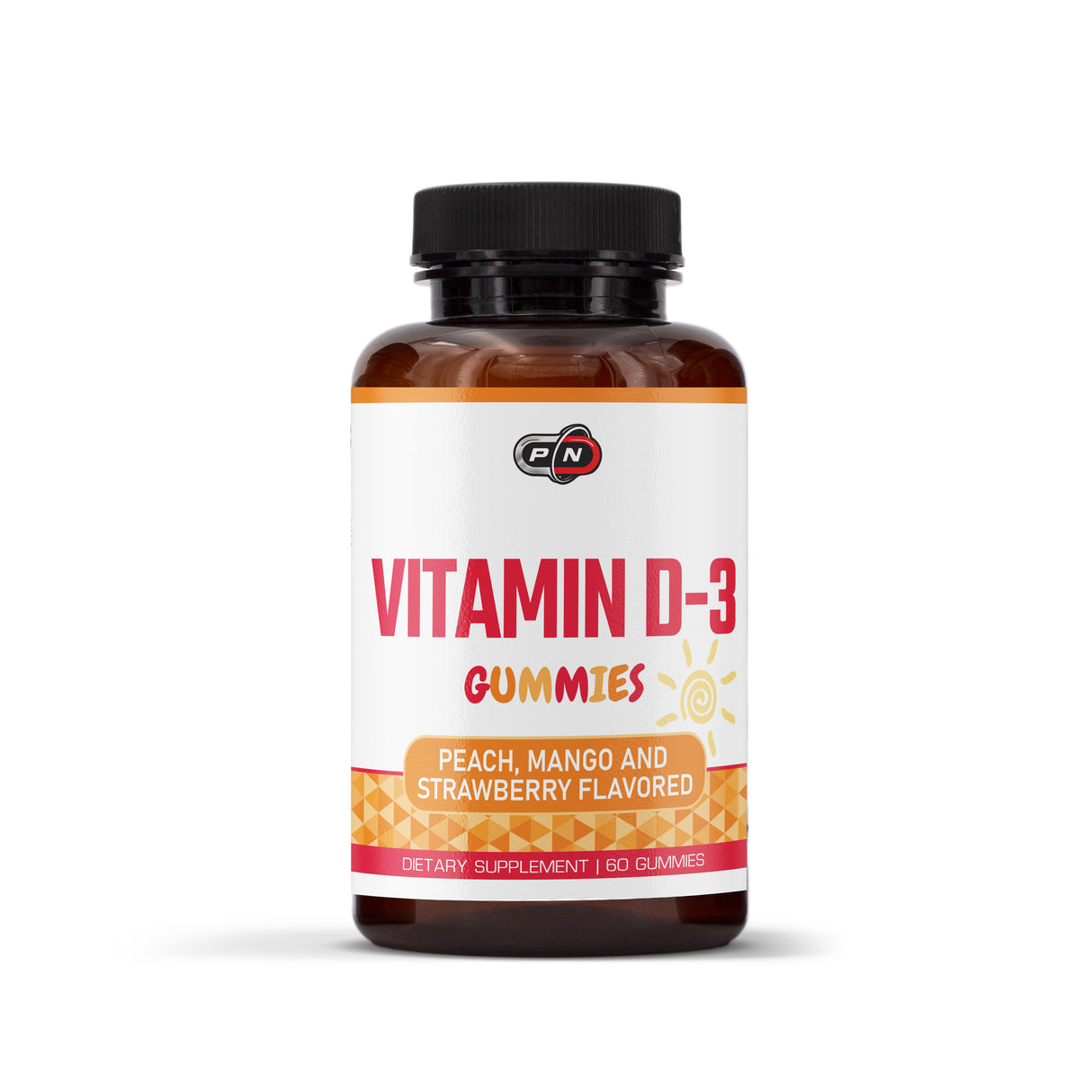 VITAMIN D-3 1000 IU PEACH, MANGO & STRAWBERRY - 60 gummies - Feel You